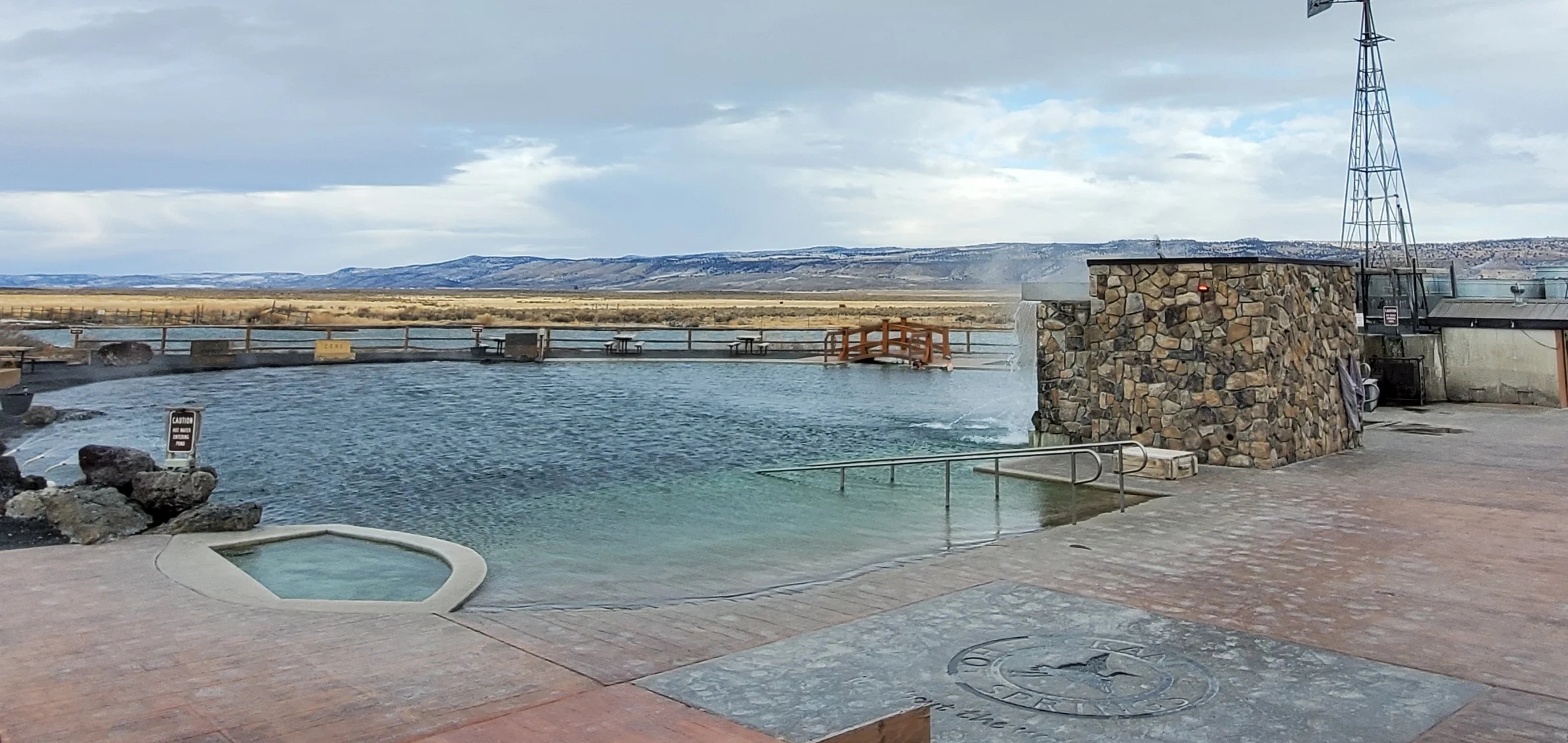 View of pond looking towards the east.